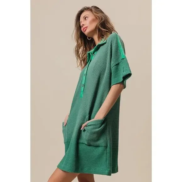 BiBi Dip Dye Mineral Washed Knit Dress - Picture 5 of 9